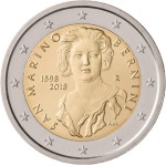 SAN MARINO - 2018 - 2 € 420° della nascita di Gian Lorenzo Bernini - FDC in folder