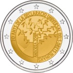 ANDORRA - 2018 - 2 € 70° della Dichiarazione Universale dei Diritti Umani - FDC in blister