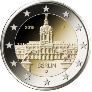 GERMANIA - 2018 - 2 € Berlino, Castello di Charlottenburg - Zecca J - Rotolino