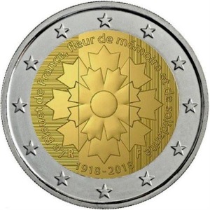 FRANCIA - 2018 - 2 € Fiordaliso di Francia - Rotolino