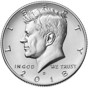 STATI UNITI - 2018 - 50 c. Kennedy - Zecche D e P FDC
