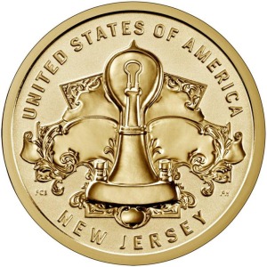 2019 1 Dollaro Innovazioni Light bulb New Jersey USA