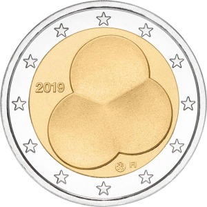 2019 2 Euro 100° della Costituzione Finlandese Finlandia