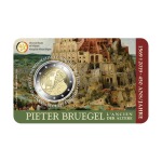 BELGIO - 2019 - 2 € 450° della morte di Pieter Bruegel - FDC in coin card (versione francese)