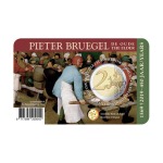 BELGIO - 2019 - 2 € 450° della morte di Pieter Bruegel - FDC in coin card (versione francese)