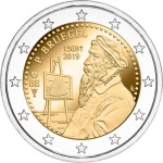 BELGIO - 2019 - 2 € 450° della morte di Pieter Bruegel - FDC in coin card (versione francese)