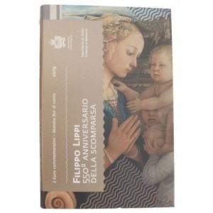 SAN MARINO - 2019 - 2 € 550° della morte di Filippo Lippi - FDC in folder