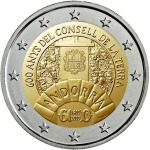 ANDORRA - 2019 - 2 € 600° del Consiglio della Terra - FDC in blister