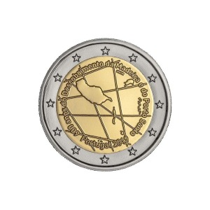 PORTOGALLO - 2019 - 2 € 600° della scoperta di Madera e di Porto Santo - Rotolino