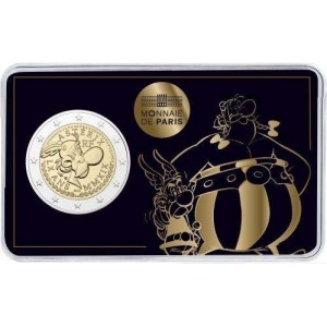 FRANCIA - 2019 - 2 € 60° di Asterix (Asterix e Obelix) - BU in coin card
