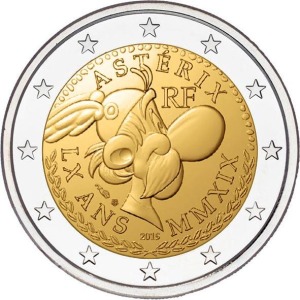 FRANCIA - 2019 - 2 € 60° di Asterix (immagine casuale) - BU in coin card
