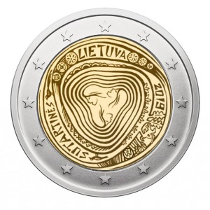 LITUANIA - 2019 - 2 € Sutartinés - Canzoni polifoniche tradizionali lituane - Rotolino