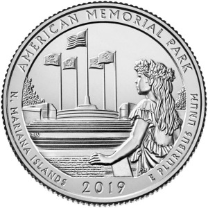 STATI UNITI - 2019 - 25 c. Parchi: American Memorial Park (Isole Marianne) - Zecca D FDC