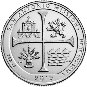 STATI UNITI - 2019 - 25 c. Parchi: San Antonio Missions National Historical Park (Texas) - Zecca D FDC