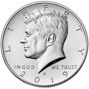 STATI UNITI - 2019 - 50 c. Kennedy - Zecche D e P FDC