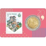 SAN MARINO - 2019 - Stamp&Coin Card N. 4 Europa: Castelli con 2 € - 1 moneta FDC