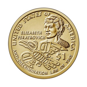2020 1 Dollaro Nativi Elizabeth Peratrovich USA