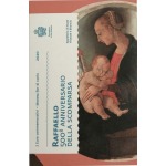 2020 2 Euro 500° della morte di Raffaello Sanzio FDC in folder San Marino fronte