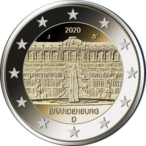 2020 2 Euro Brandeburgo Germania