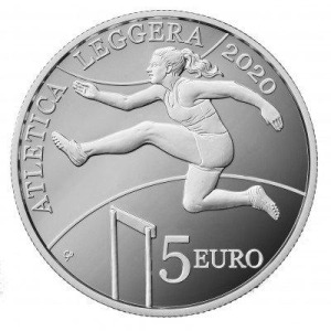 SAN MARINO - 2020 - 5 € Campionati di atletica dei Piccoli Stati d’Europa - PROOF in cofanetto