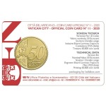 VATICANO - 2020 - Coin Card N° 11: Papa Francesco con 50 c. - 1 moneta FDC