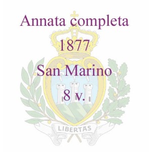 SAN MARINO - 1877 - Annata completa - 8 v.