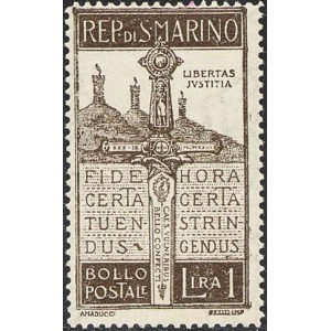 SAN MARINO - 1923 - Pro Volontari caduti o mutilati in guerra - 1 v.