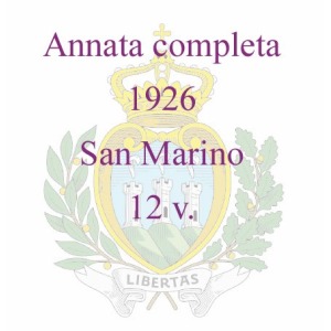 SAN MARINO - 1926 - Annata completa - 12 v.