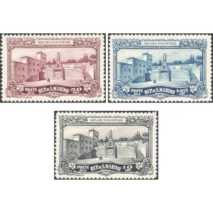 SAN MARINO - 1927 - Inaugurazione dell'Ara dei Volontari - 3 v.