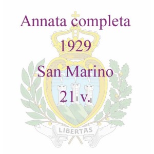 SAN MARINO - 1929 - Annata completa - 21 v.