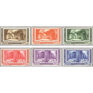 VATICANO - 1938 - 6° congresso internazionale di Archeologia Cristiana - 6 v.