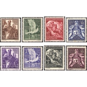VATICANO - 1938 - Posta Aerea: soggetti vari - 8 v.