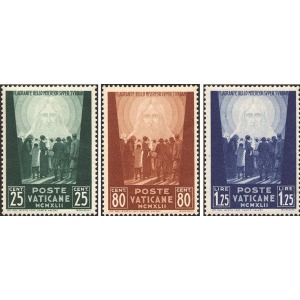 VATICANO - 1942 - Pro prigionieri I serie millesimo MCMXLII - 3 v.