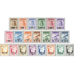 SAN MARINO - 1943 - Caduta del Fascismo soprast. 28 Luglio 1943 + Posta Aerea - 21 v.