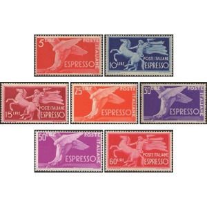 ITALIA - 1945 - Espressi: Democratica - 7 v.