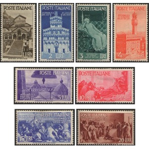 ITALIA - 1946 - Avvento della Repubblica - 8 v.