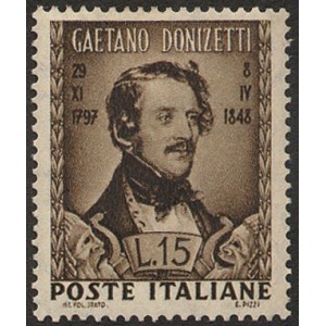 ITALIA - 1948 - 100° della morte di Gaetano Donizetti - 1 v.