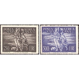 VATICANO - 1948 - Posta Aerea: Tobia - 2 v.