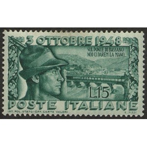 ITALIA - 1948 - Ricostruzione del Ponte di Bassano - 1 v.