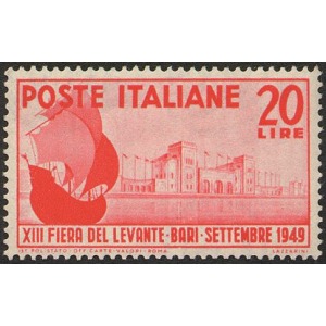 ITALIA - 1949 - 13° Fiera del Levante a Bari - 1 v.