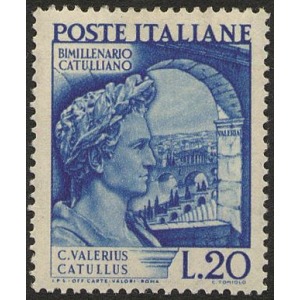 ITALIA - 1949 - 2000° della morte di Gaio Valerio Catullo - 1 v.