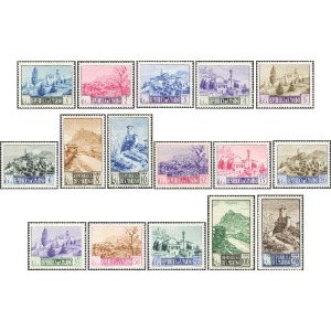 SAN MARINO - 1949 - Paesaggi - 16 v.