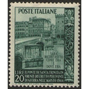 ITALIA - 1949 - Ponte di Santa Trinita - 1 v.