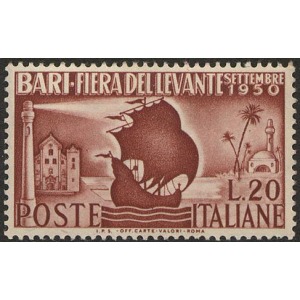 ITALIA - 1950 - 14° Fiera del Levante a Bari - 1 v.