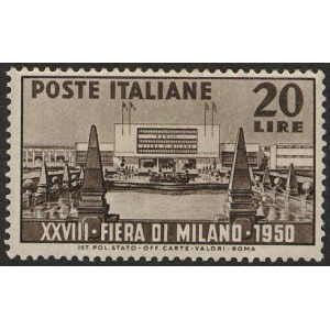 ITALIA - 1950 - 28° Fiera di Milano - 1 v.