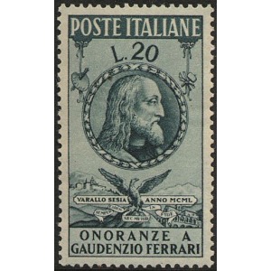 ITALIA - 1950 - Onoranze a Gaudenzio Ferrari - 1 v.