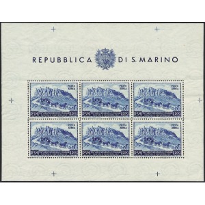 SAN MARINO - 1950 - Posta Aerea: 75° dell'Unione Postale Universale 200 L. - 1 BF