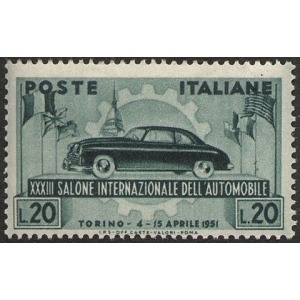 ITALIA - 1951 - 33° Salone dell'Automobile a Torino - 1 v.