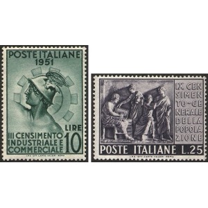 ITALIA - 1951 - 3° censimento industriale e commerciale - 2 v.
