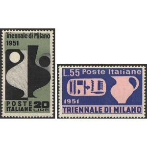 ITALIA - 1951 - 9° Triennale di Milano - 2 v.